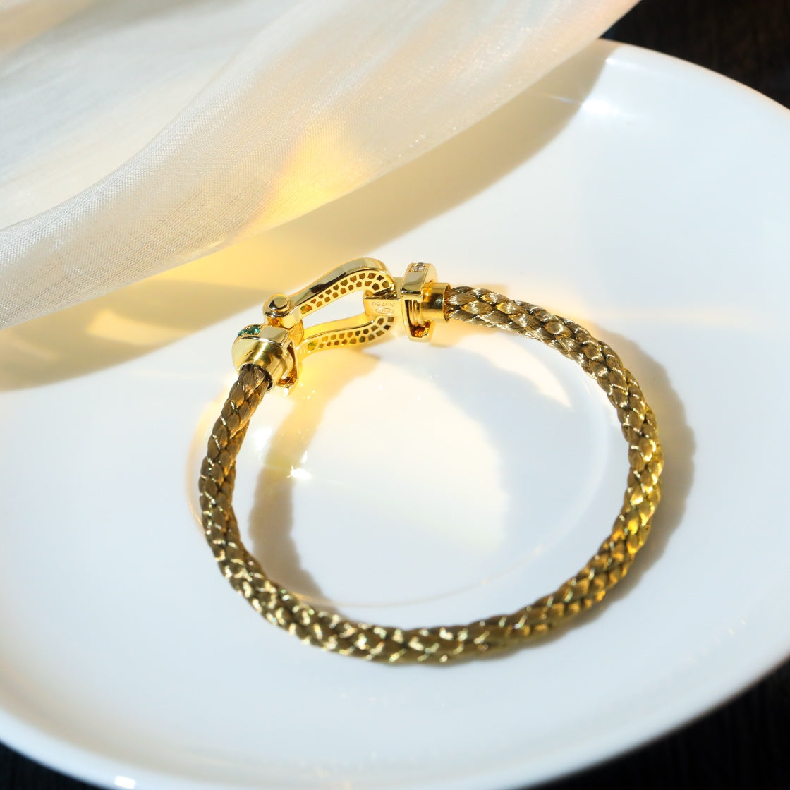 [Demi jewelry]FORCE 10 GOLD GREEN DIAMOND PAVED