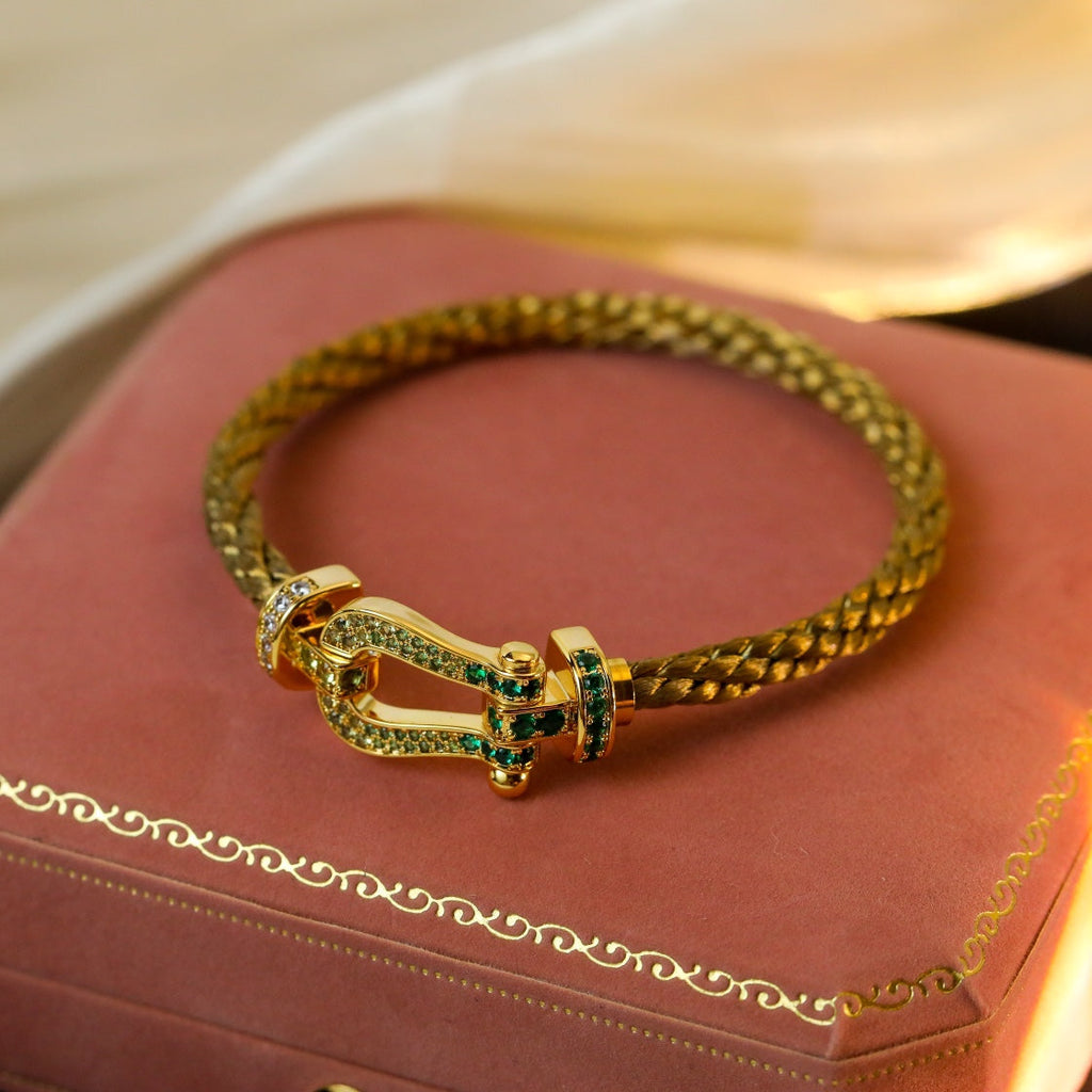 [Demi jewelry]FORCE 10 GOLD GREEN DIAMOND PAVED