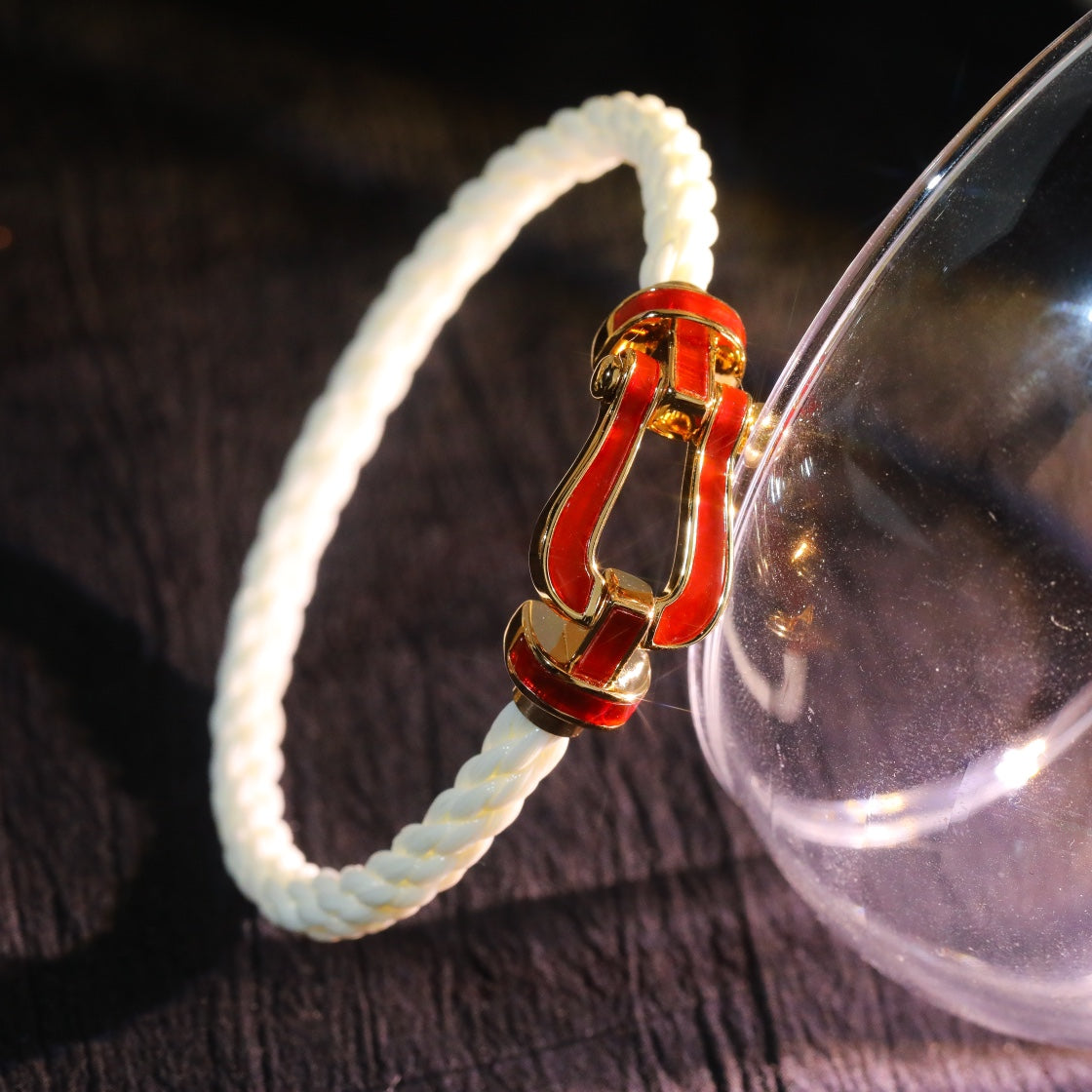 [Demi jewelry]FORCE 10 WHITE TEXTILE DIAMOND PAVED