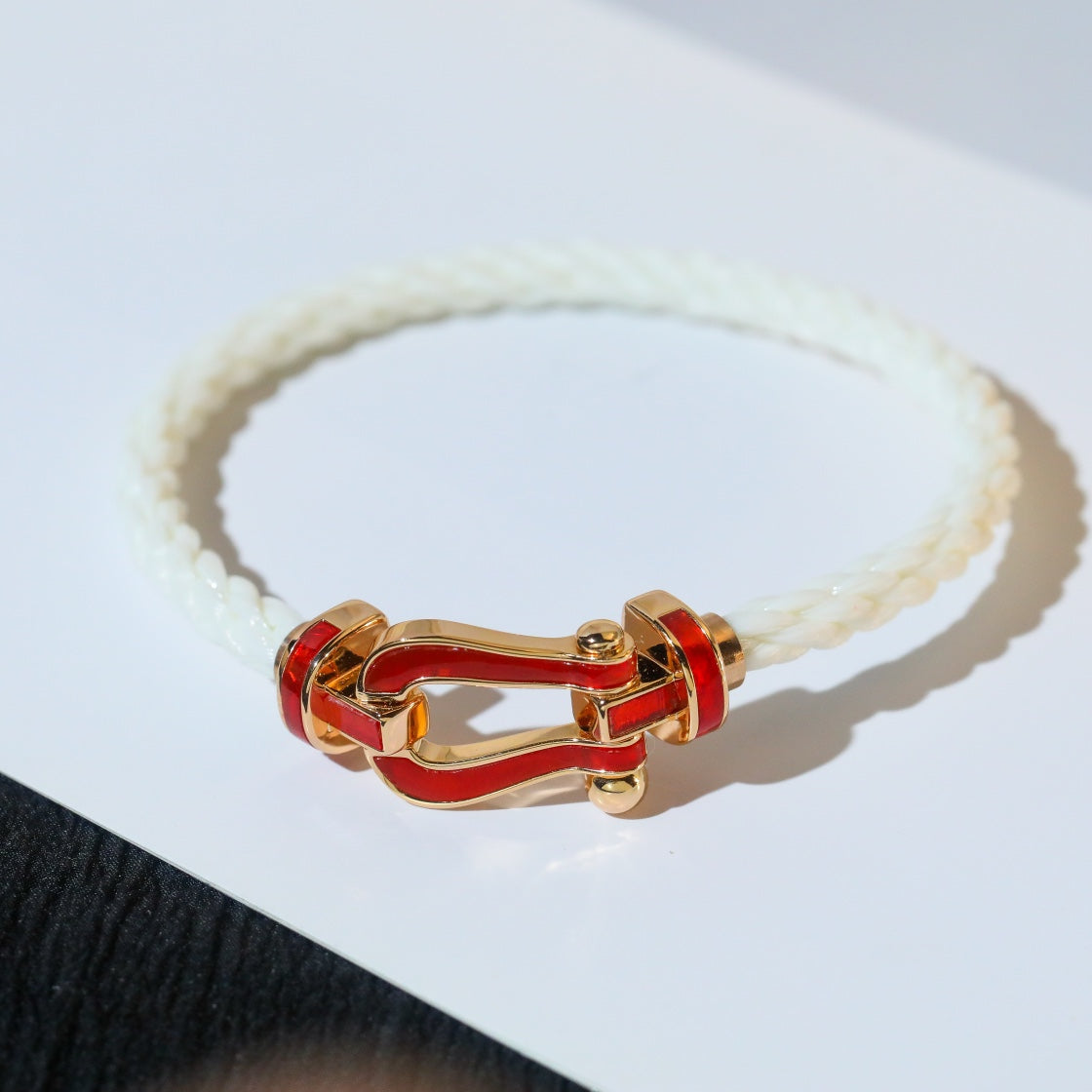 [Demi jewelry]FORCE 10 WHITE TEXTILE DIAMOND PAVED