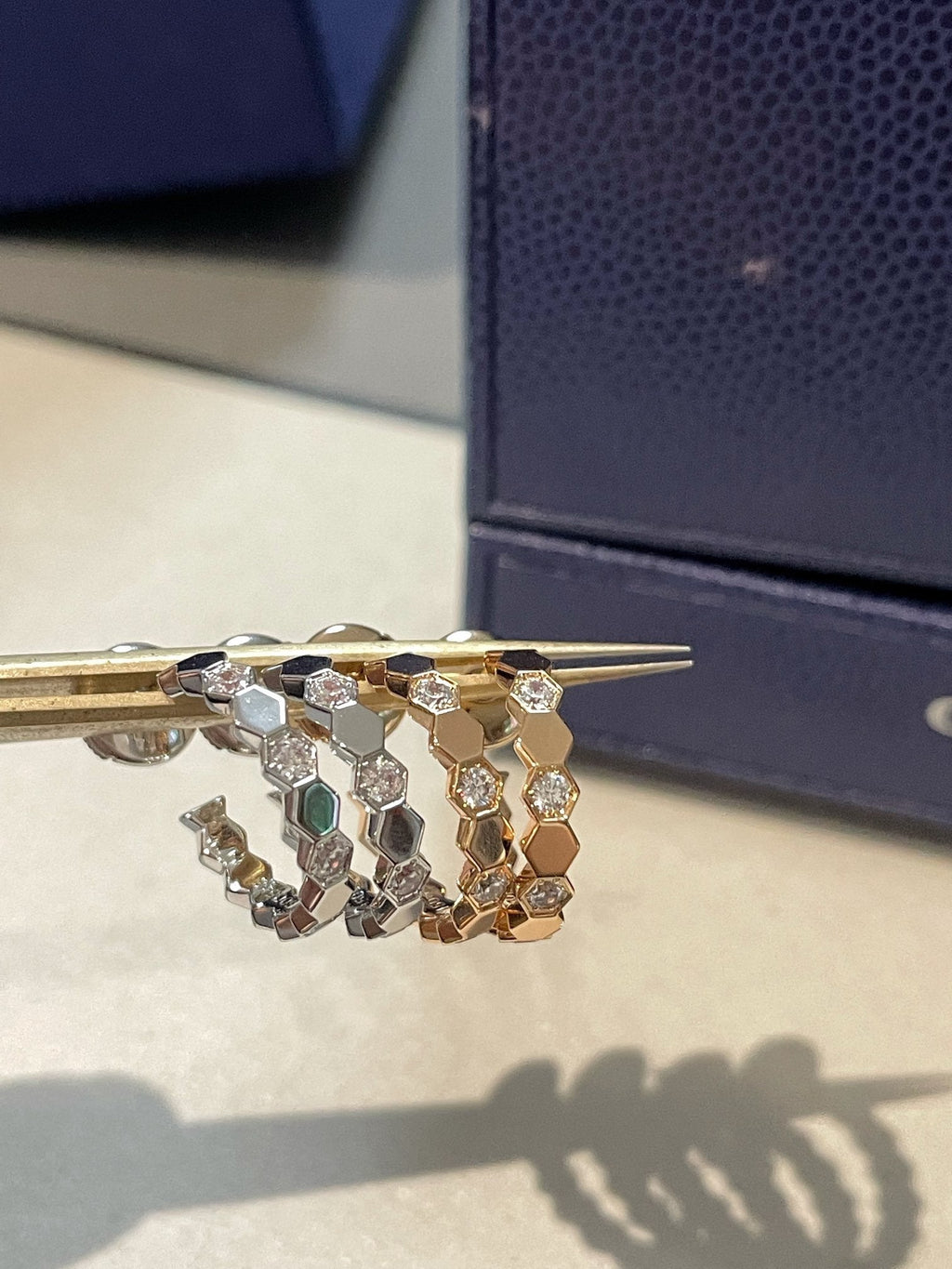 [Demi jewelry]Hollow Design Four-Leaf Clover Flower Shape Ring