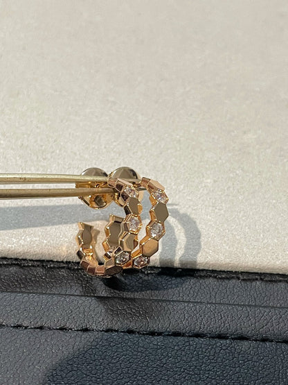 [Mystic]Hollow Design Four-Leaf Clover Flower Shape Ring