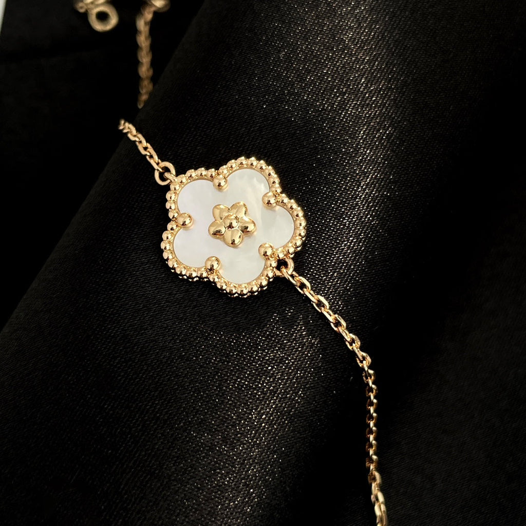 [Demi jewelry]LUCKY SPRING ROSE GOLD MOP BRACELET