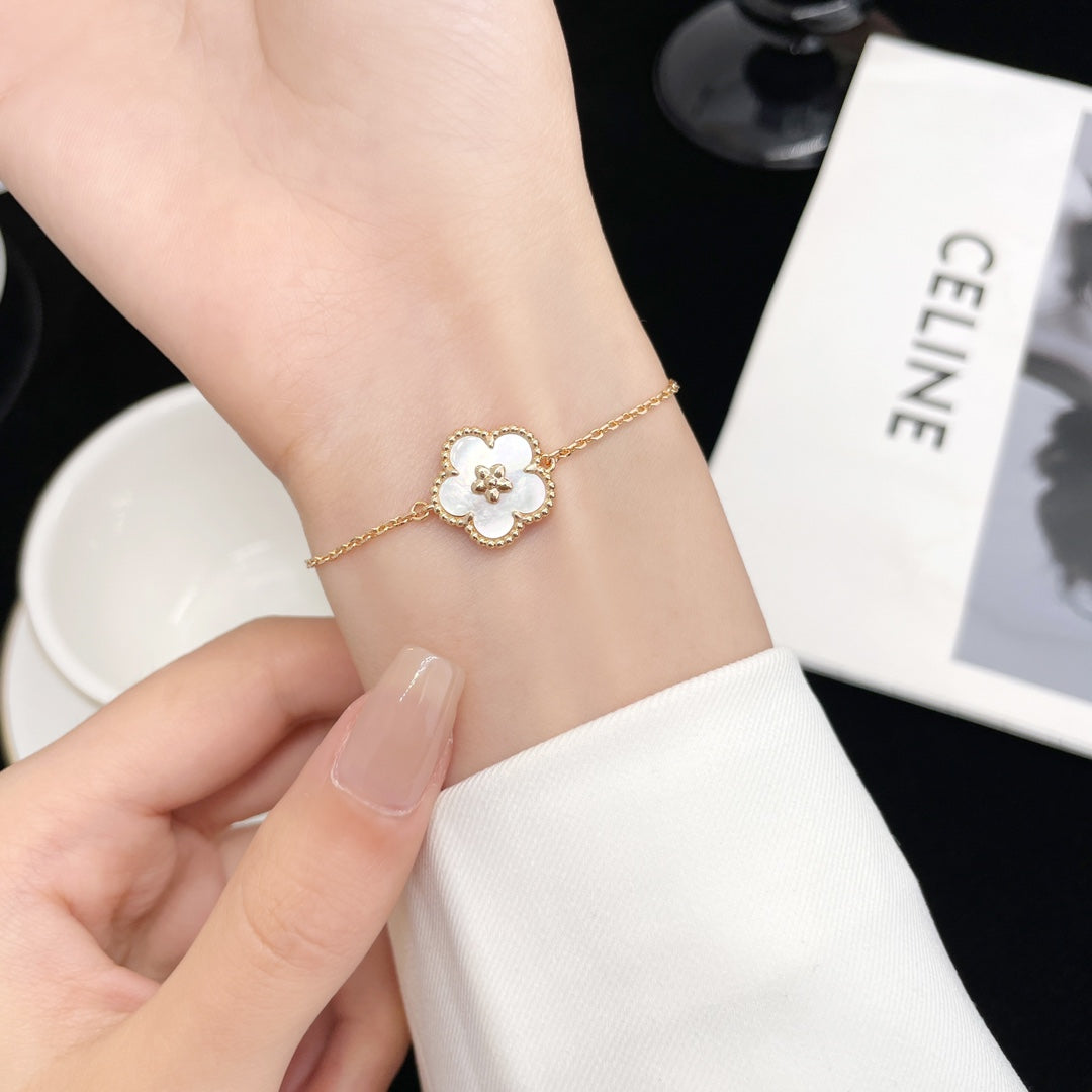 [Demi jewelry]LUCKY SPRING ROSE GOLD MOP BRACELET