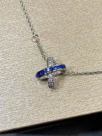 [Demi jewelry]LIENS DIAMOND SILVER NECKLACE