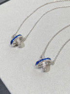 [Demi jewelry]LIENS DIAMOND SILVER NECKLACE