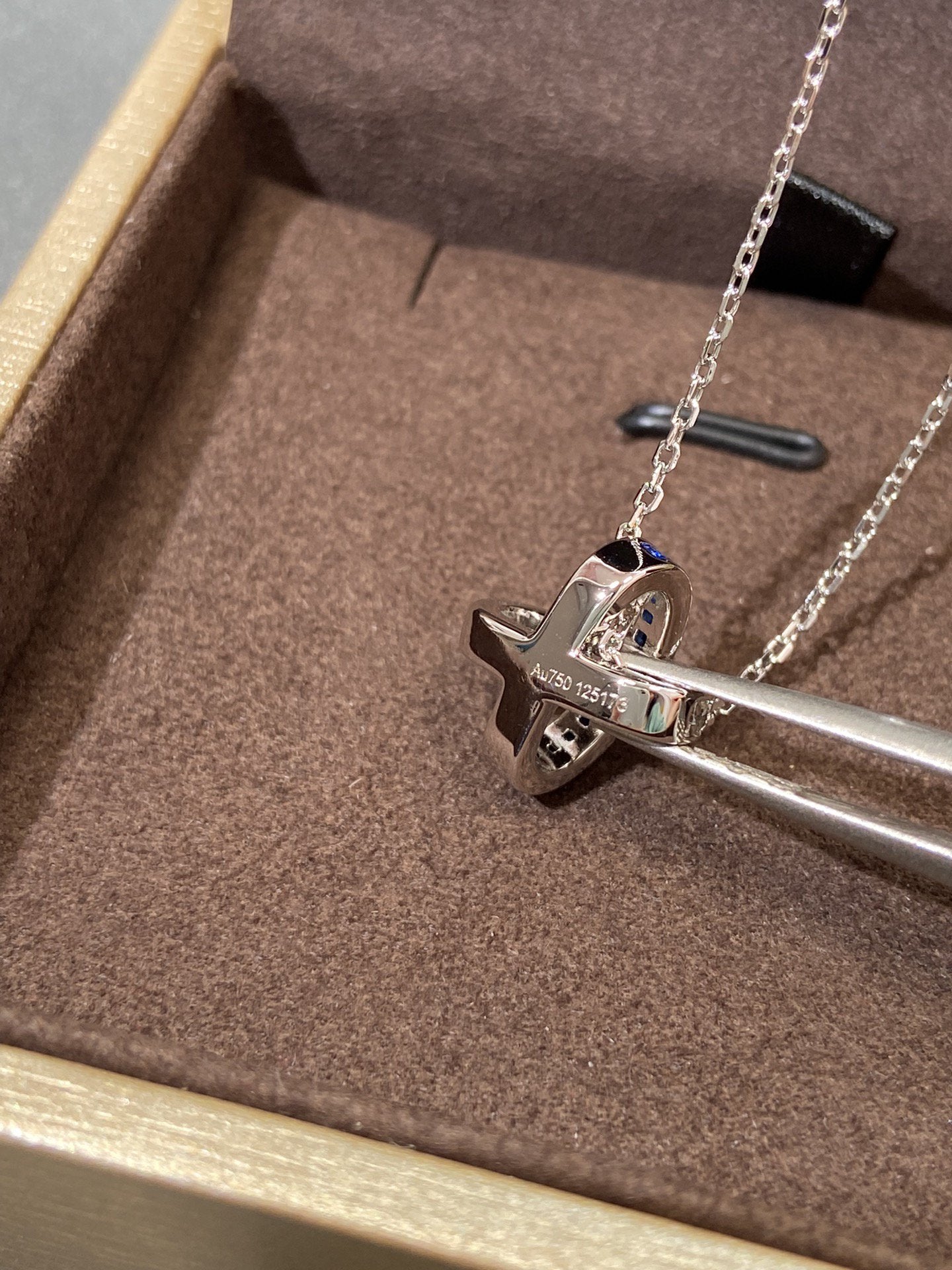 [Demi jewelry]LIENS DIAMOND SILVER NECKLACE