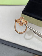 [Demi jewelry]CLOVER RIVERSIBLE ROSE GOLD RING