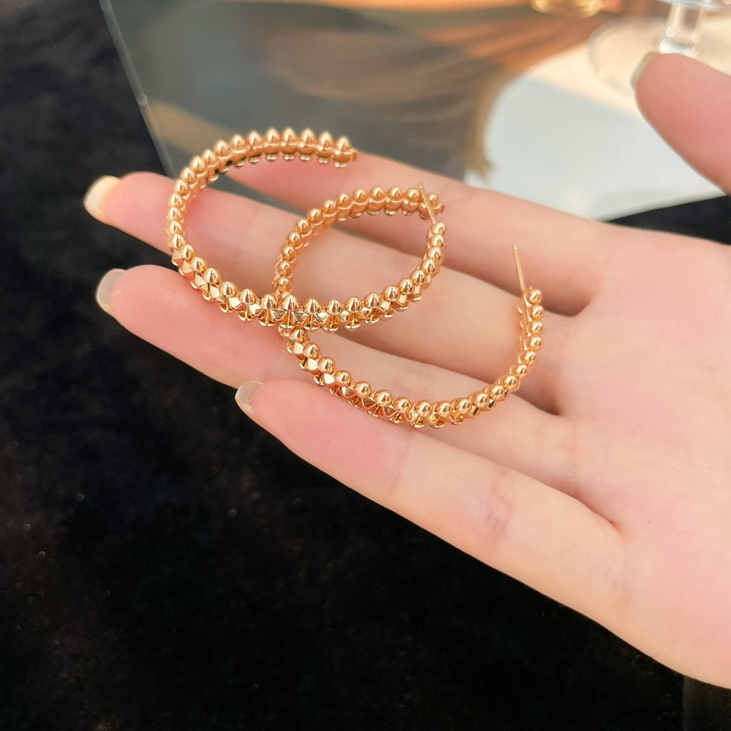 [Demi jewelry]CLASH HOOP EARRINGS