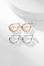 [Demi jewelry]BEE LOVE DIAMOND HOOP EARRINGS