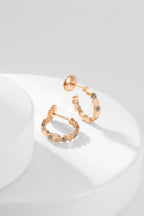 [Demi jewelry]BEE LOVE DIAMOND HOOP EARRINGS