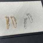 [Demi jewelry]CHAINE CHAOS DIAMOND DROP EARRINGS