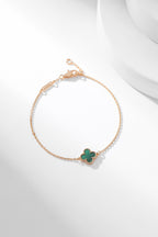 [Demi jewelry]CLOVER BRACELET MALACHITE 1 MOTIF