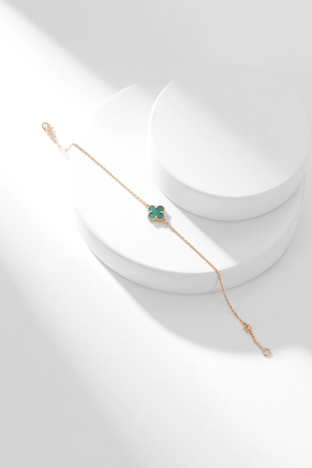 [Demi jewelry]CLOVER BRACELET MALACHITE 1 MOTIF