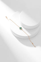 [Demi jewelry]CLOVER BRACELET MALACHITE 1 MOTIF