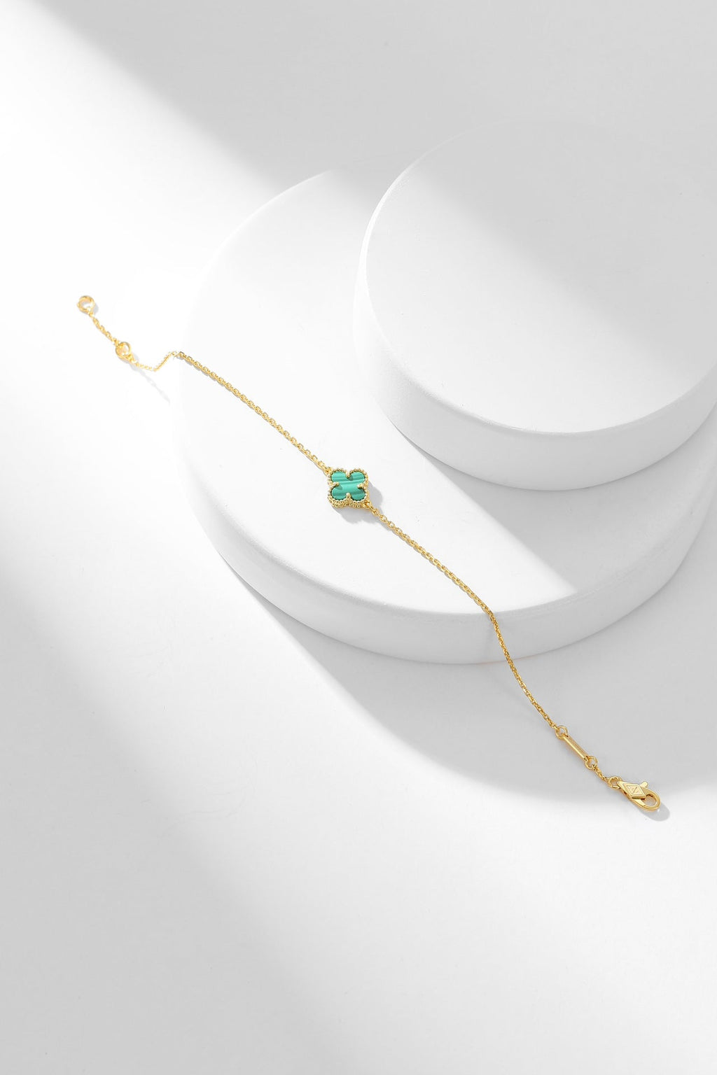 [Demi jewelry]CLOVER BRACELET MALACHITE 1 MOTIF