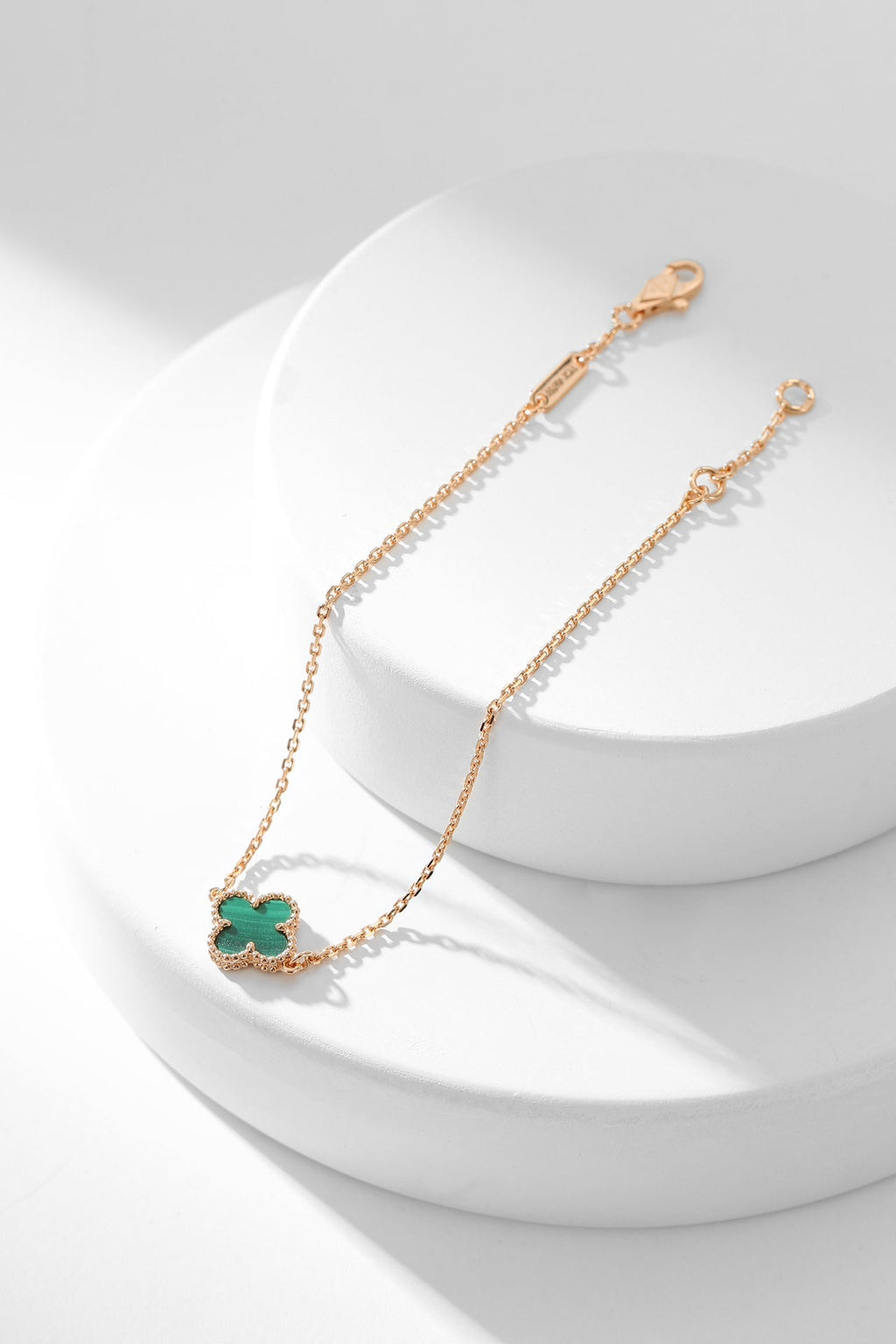 [Demi jewelry]CLOVER BRACELET MALACHITE 1 MOTIF