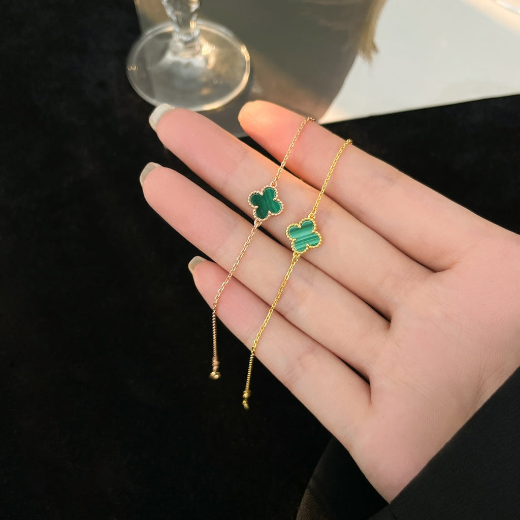 [Demi jewelry]CLOVER BRACELET MALACHITE 1 MOTIF