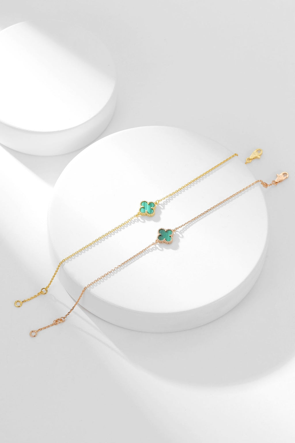 [Demi jewelry]CLOVER BRACELET MALACHITE 1 MOTIF