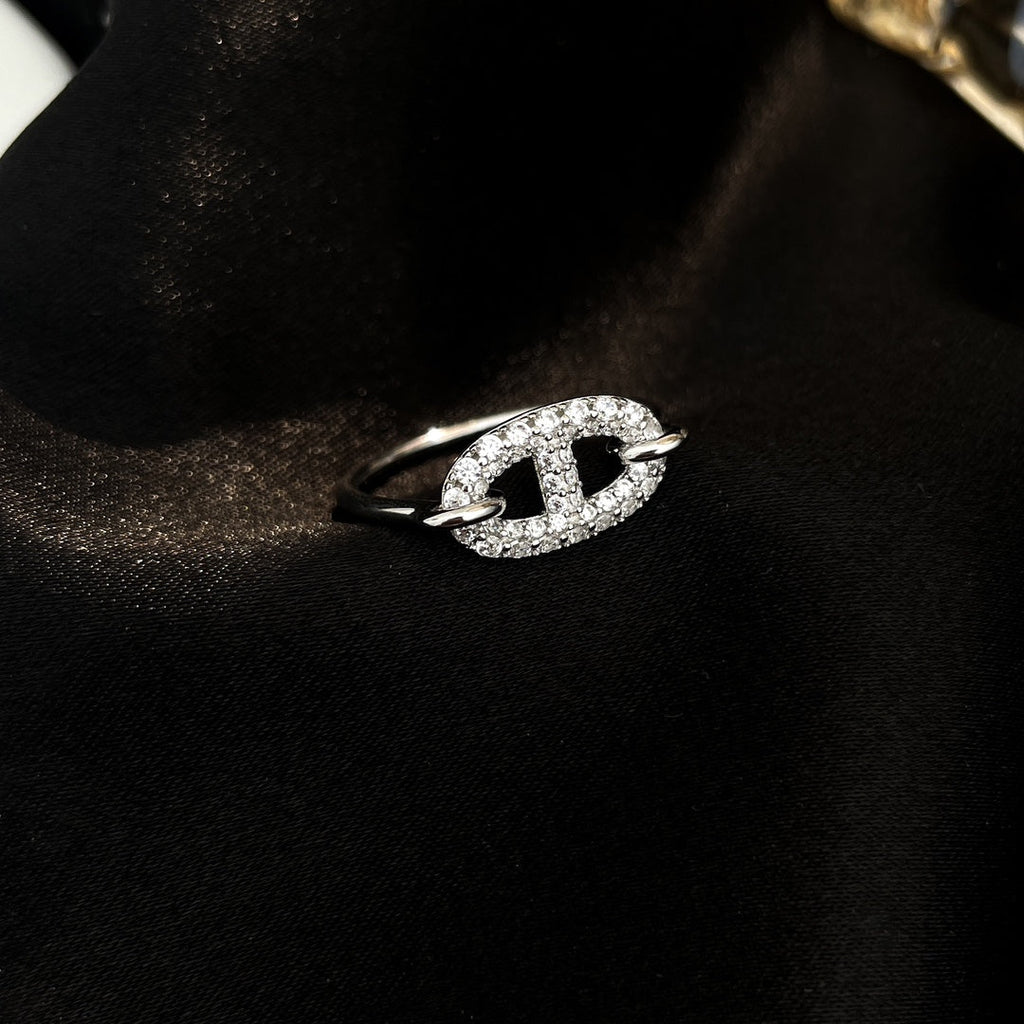 [Demi jewelry]RONDE SMALL SILVER DIAMOND RING