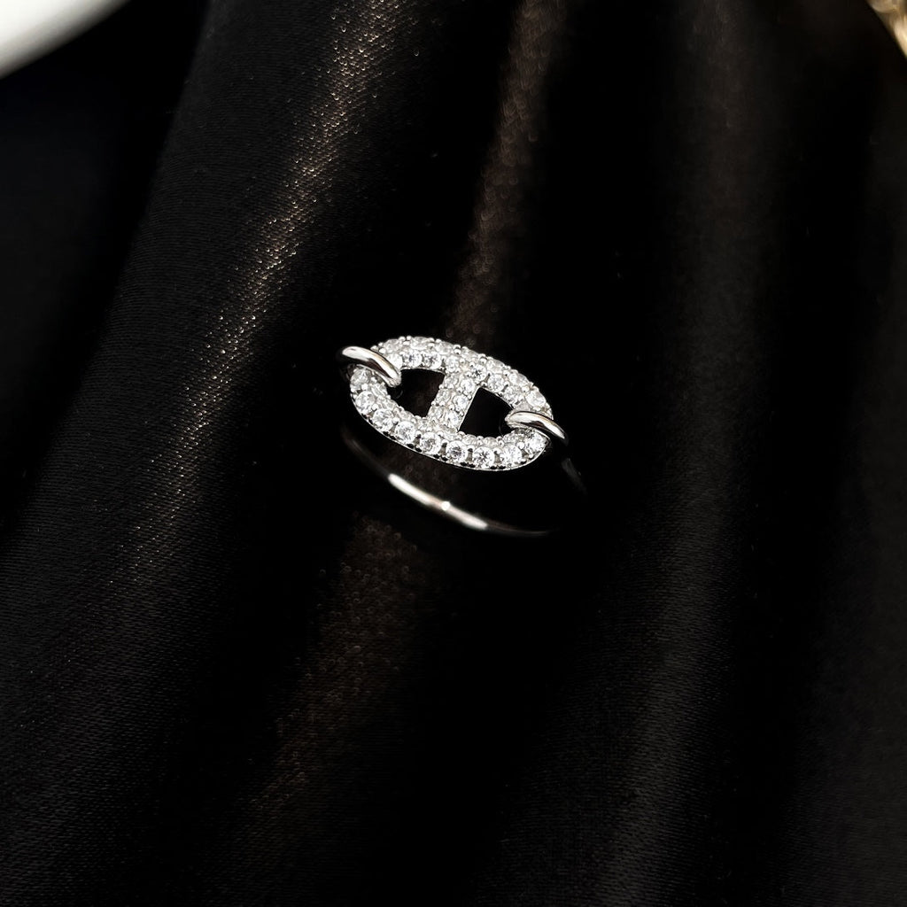 [Demi jewelry]RONDE SMALL SILVER DIAMOND RING