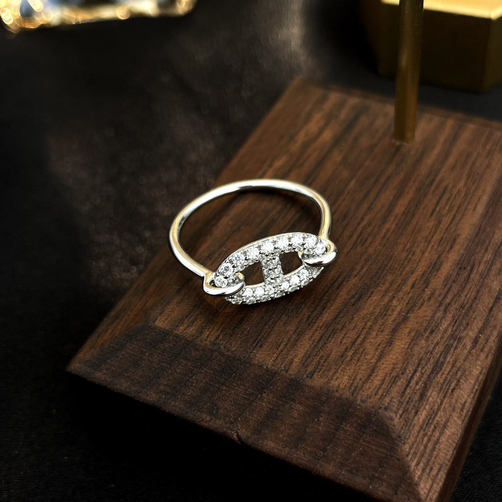 [Demi jewelry]RONDE SMALL SILVER DIAMOND RING