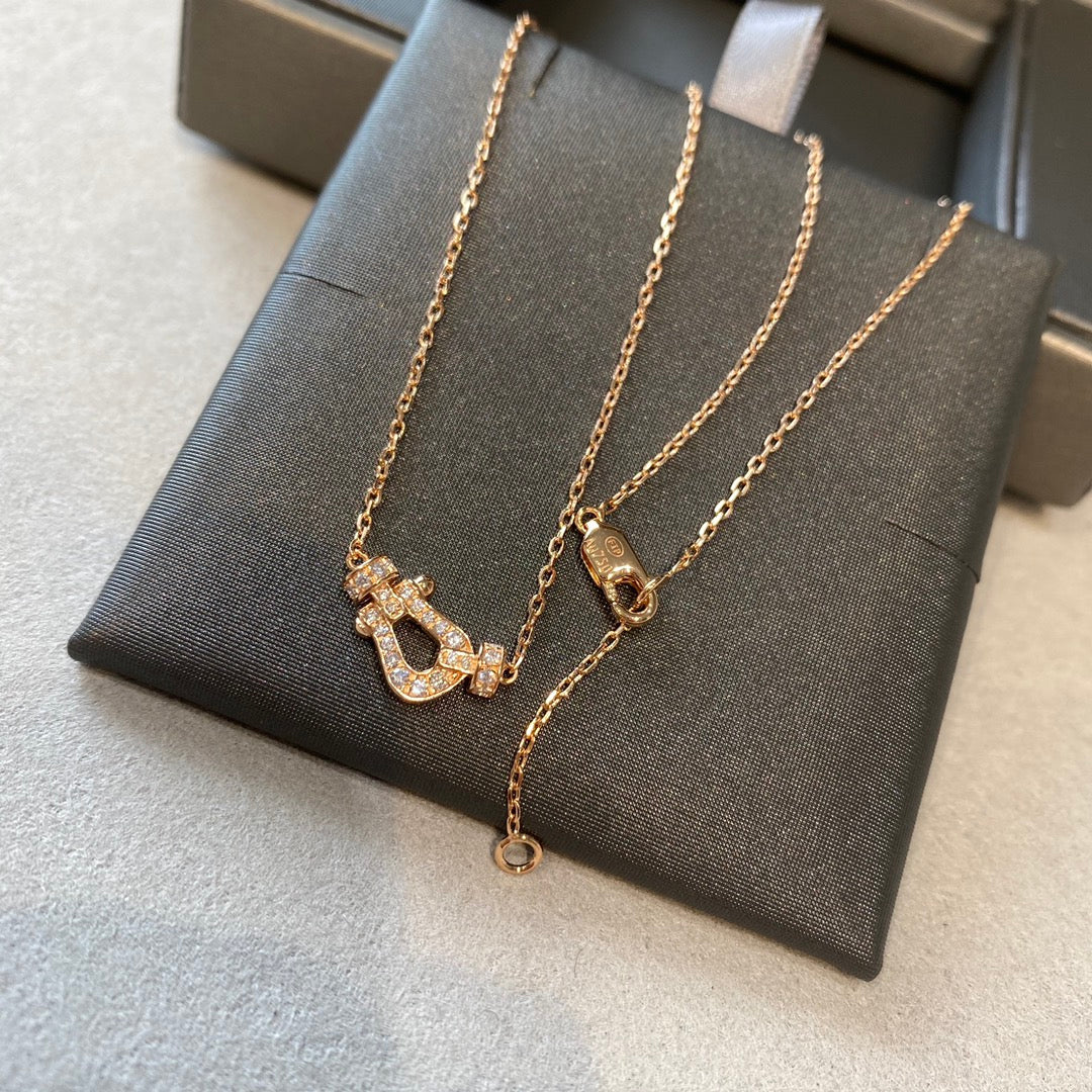 [Mystic]FORCE 10 DIAMOND PINK GOLD NECKLACE MINI MODEL