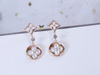 [Demi jewelry]STAR AND SUN PINK GOLD MOP DROP EARRINGS