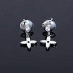 [Demi jewelry]VIDYLLE SILVER DIAMOND MINI DROP EARRINGS