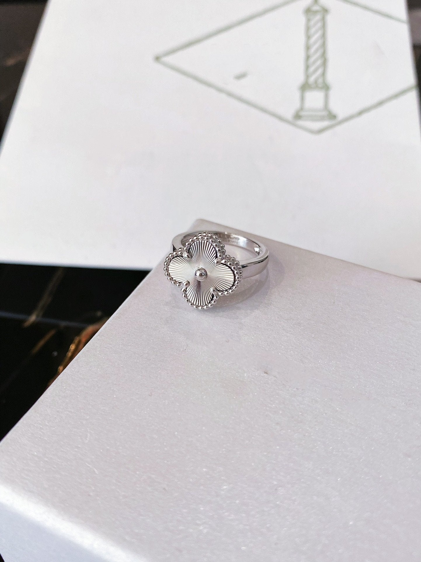 [Demi jewelry]CLOVER SILVER RING