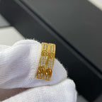 [Demi jewelry]LOVE DIAMOND GOLD HOOP EARRINGS