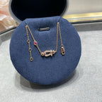 [Demi jewelry]FORCE 10 DIAMOND CHAIN LINK PINK GOLD BRACELET