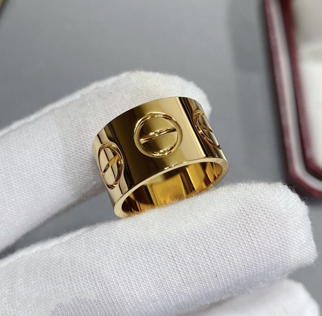 [Demi jewelry]LOVE 11MM LARGE RING