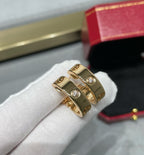 [Demi jewelry]LOVE 5.5MM 1 DIAMOND EARRINGS