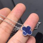 [Demi jewelry]CLOVER PIETERSITE SILVER LONG NECKLACE