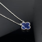 [Demi jewelry]CLOVER PIETERSITE SILVER LONG NECKLACE