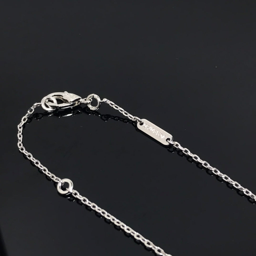 [Demi jewelry]CLOVER PIETERSITE SILVER LONG NECKLACE