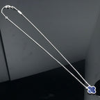 [Demi jewelry]CLOVER PIETERSITE SILVER LONG NECKLACE