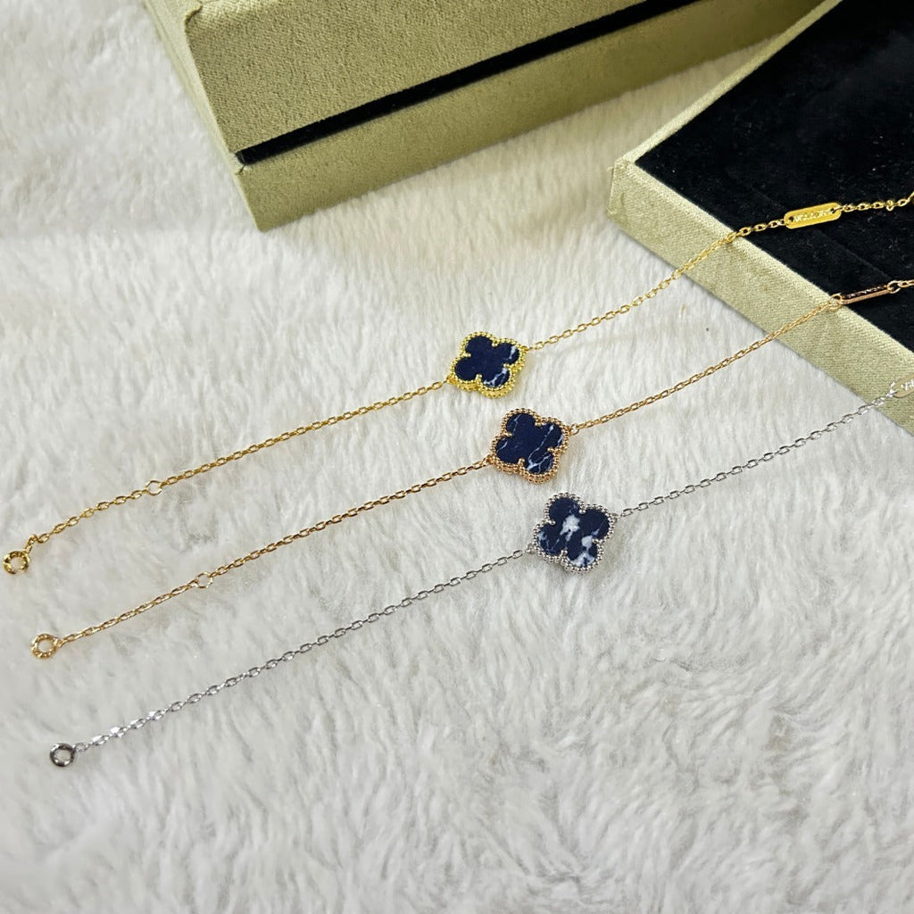 [Demi jewelry]CLOVER 1 MOTIF PIETERSITE BRACELET