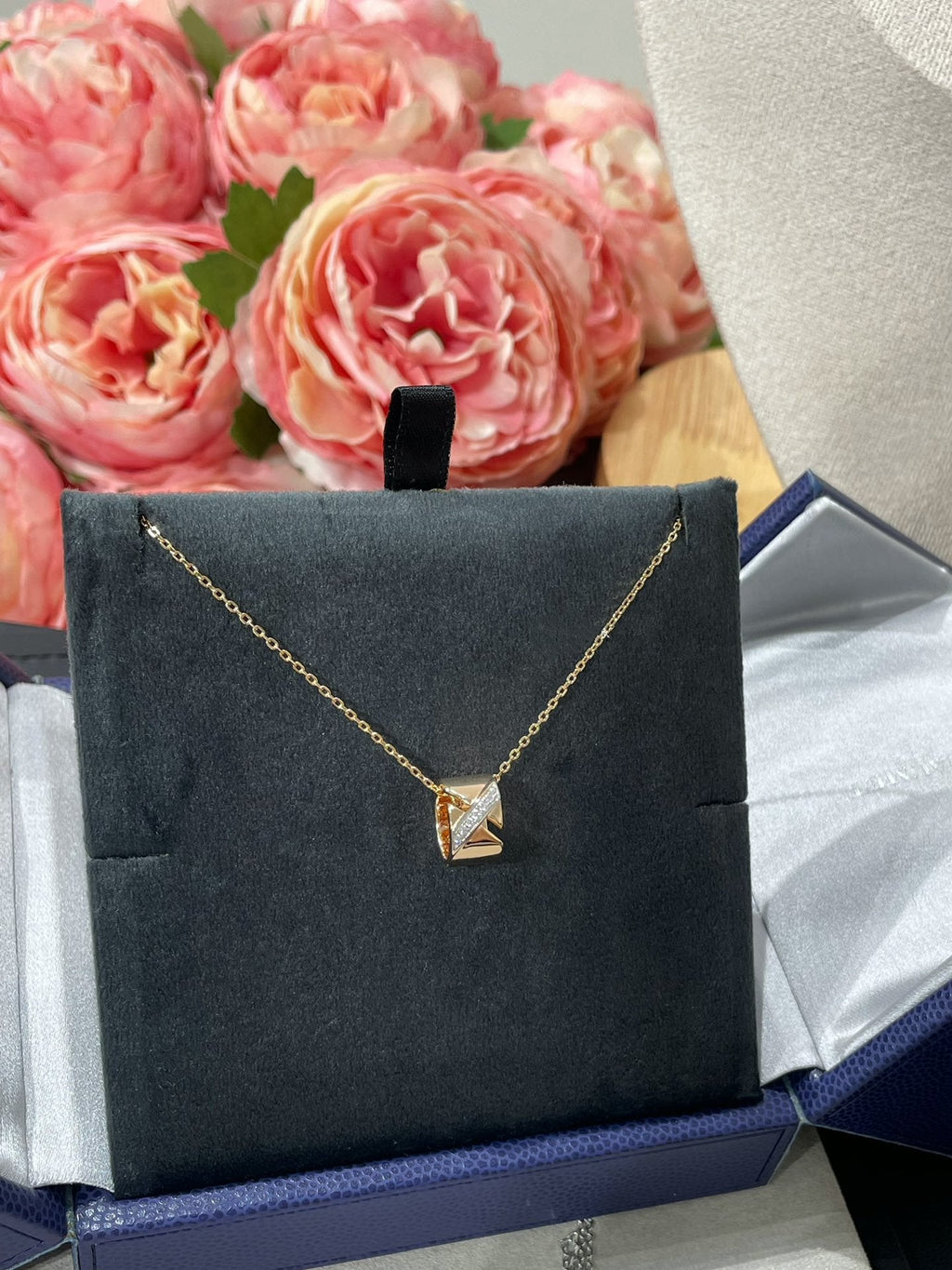 [Demi jewelry]LIENS EVIDENCE DIAMOND NECKLACE