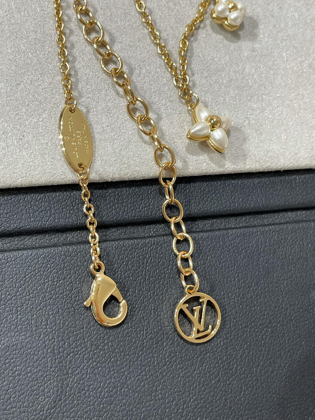 [Demi jewelry]FLOWERGRAM GOLD MOP DOUBLE ROW NECKLACE