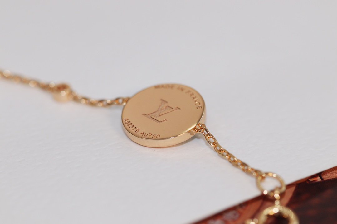 [Demi jewelry]STAR AND SUN 4 MOTIF PINK GOLD MALACHITE BRACELET