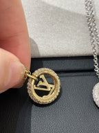 [Demi jewelry]BY NIGHT DIAMOND PAVED NECKLACE