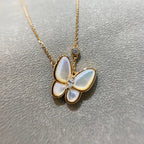 [Demi jewelry]BUTTERFLY MOP DIAMOND NECKLACE