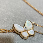[Demi jewelry]BUTTERFLY MOP DIAMOND NECKLACE