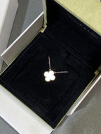 [Demi jewelry]CLOVER MEDIUM SILVER WHITE MOP NECKLACE