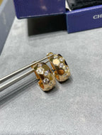 [Demi jewelry]BEE LOVE DIAMOND HOOP EARRINGS