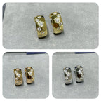 [Demi jewelry]BEE LOVE DIAMOND HOOP EARRINGS