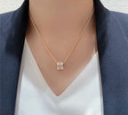 [Demi jewelry]BEE LOVE DIAMOND PAVED 3 ROW NECKLACE