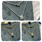 [Demi jewelry]BEE LOVE DIAMOND PAVED 3 ROW NECKLACE